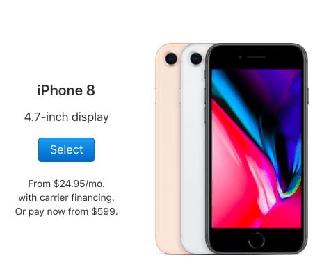 iphone 8 plus 4.7 inch as product matching example